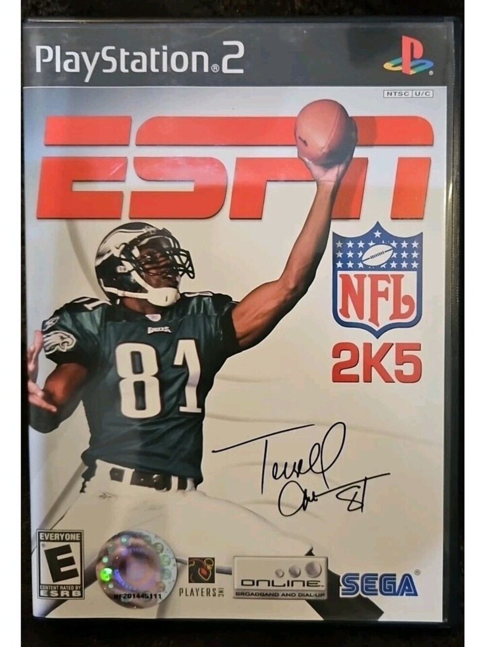ESPN NFL 2K5 (PlayStation 2, 2004) No Game. Case. Artwork. Manual ONLY